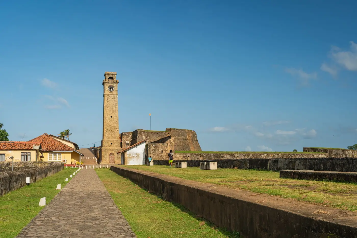 Explore the historic Galle Fort with its iconic clock tower and scenic views in Sri Lanka.